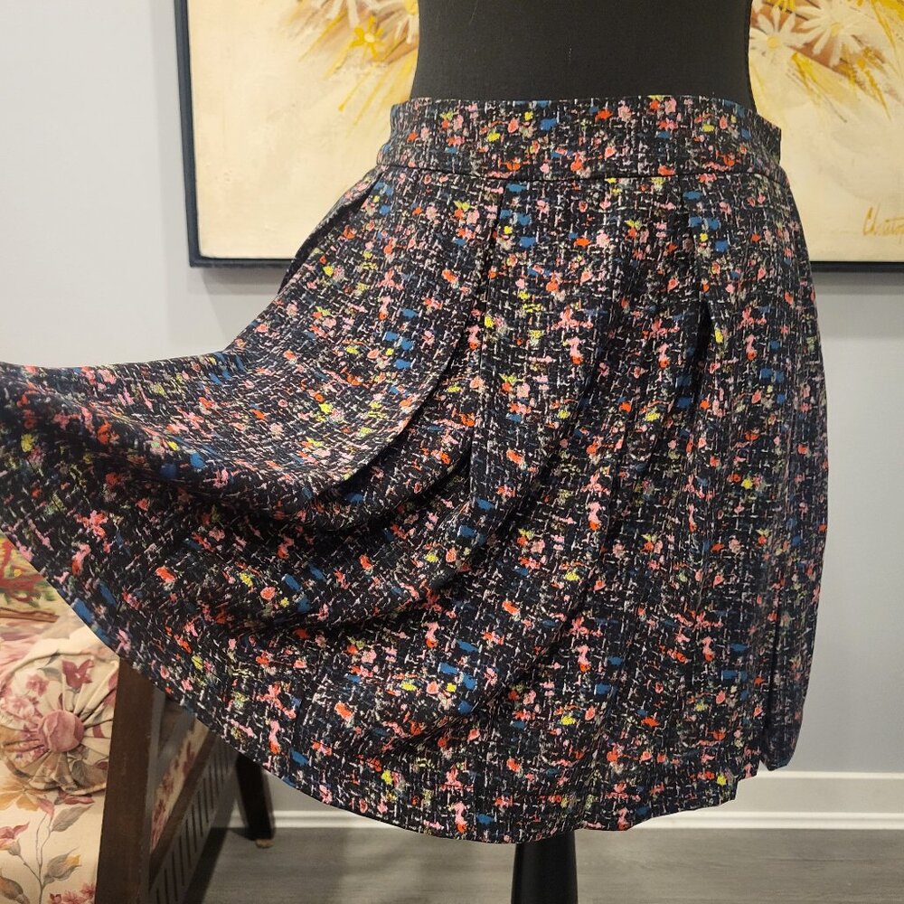 Collective Concepts Pleated Mini Skirt Lined Skirt Small